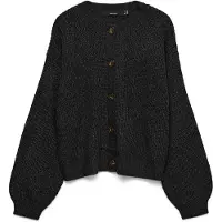 Vero Moda Gebreid vest 'VMLEA' zwart