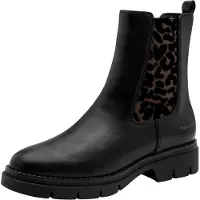 Tamaris Chelsea boots donkerbruin / zwart