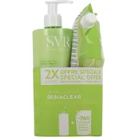 SVR Crème Sebiaclear Duo Creme Lavante Eco en Recharge 2x 400ml 800ml