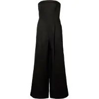Selected Linnenmix Jumpsuit Dames Zwart 34