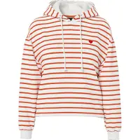 Pieces Sweatshirt 'PCCHILLI' donkeroranje / wit