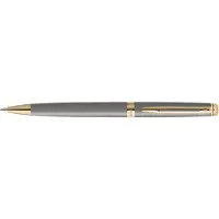Waterman Stylo à bille Hémisphère Metallic Black GT Gris Pierre