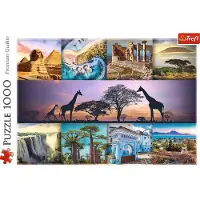Trefl Puzzel 1000 stukjes, "Collage - Afrika".