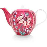 Pip studio Theepot Flower Festival Dark Pink 1,6 L