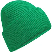 Beechfield Unisex Classic Engineered Crown Beanie voor volwassenen (Kelly Groen)