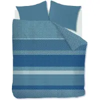 Beddinghouse Dekbedovertrek Fera Blauw Flanel-140 x 200 / 220 cm | 1-Persoons