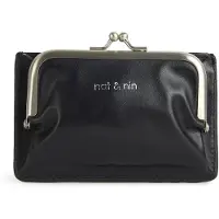 Nat&Nin Portemonnee ' MIRA ' zwart