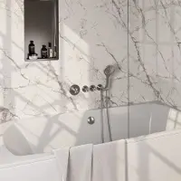 Brauer Stripe inbouw badkraan met badvulcombinatie en 3 standen handdouche RVS geborsteld PVD
