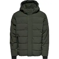 Only & Sons Winterjas 'ONSCayson' donkergroen