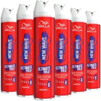 Wella 6x New Wave Haarspray Ultimate Hold 400 Ml