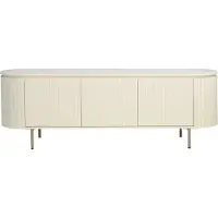 LivingFurn Patou tv meubel met ribbelfront 170cm ivoor