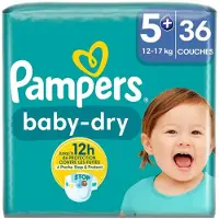 Pampers 2x Baby Dry Luiers Maat 5+ (12-17 Kg) 36 Stuks