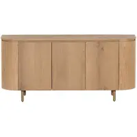 LivingFurn Dressoir Tobago Naturel Eikenfineer 170cm