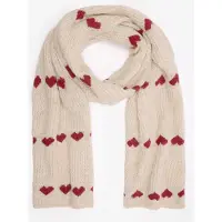 Sissy-Boy Beige Sjaal Met Hartjes