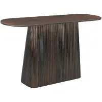 LivingFurn Salvator ovale sidetable mangohout 140cm