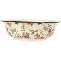 Clayre & Eef Decoratie schaal Ø 30x9 cm Beige Metaal Bloemen