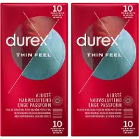 Durex Condooms Thin Feel Close Fit 10st - 2 Stuks - Voordeelverpakking