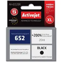 ActiveJet AH-652BR inktpatroon voor HP-printers; vervanging voor HP 652 F6V25AE; premium kwaliteit; 20 ml; zwart