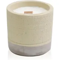 WGifts Pot Concrete Soja Candle - Grey - Coffee in the Club - 3 stuks