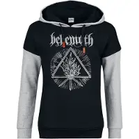 Behemoth Trui met capuchon - Logo - XS tot XXL - voor Vrouwen - zwart/grijs gemêleerd - Maat XL