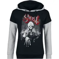 Ghost Trui met capuchon - Priest - XS tot XXL - voor Vrouwen - zwart/grijs gemêleerd - Maat S