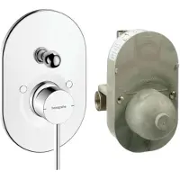 Hansgrohe Zesis S - Inbouwkraan, voor 2 functies, met huis, chroom 74418000
