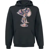 Snoopy Trui met capuchon - Golden Snoopy - S - voor Vrouwen - zwart | Maat S