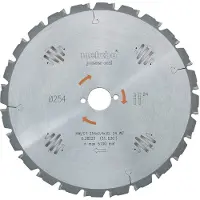 Metabo 628220000 HM-cirkelzaagblad Ø 254 x 30 mm 24 WZ