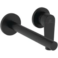 Ideal standard Ceralife O - Inbouw wastafelkraan, 2-gats installatie, zijdeglans zwart BE019XG