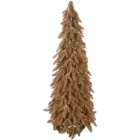 J-Line kerstboom - kunststof - goud - medium