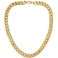Traveller Ketting - Heren - Edelstaal - Verguld - Goudkleurig - Schakels - 50 x 1,10 cm - 181303