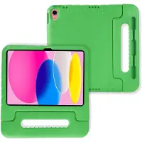 Lunso Geschikt voor iPad 11 inch (2025) A16 - EVA Schokbestendige Kinderhoes met handvat - Groen