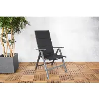 SenS -Line Parma Standenstoel Textileen Zwart zwart Aluminium Tuinstoel