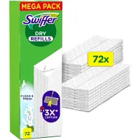 Swiffer DRY FRESH Vloerdoekjes 72 Stuks Wit wit Polyester Vloerwisser