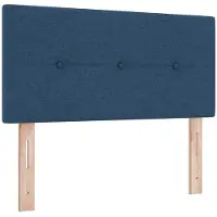vidaXL LED Hoofdbord met LED-stripverlichting Blauw 80 cm Stof