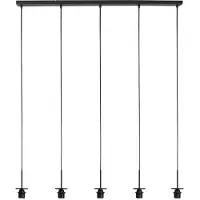 Mexlite HaloSwap 4221ZW – Zwarte langwerpige hanglamp met eindeloze creatieve mogelijkheden
