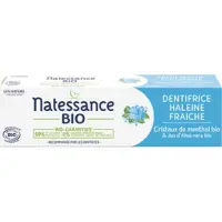 Natessance Biologische Frisse Adem Tandpasta met Aloë Vera en Menthol 75 ml Tandpasta