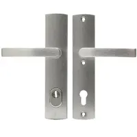 Axa Curve Plus veiligheidsbeslag achterdeur gebogen schild Blok-kruk PC92 met kerntrekbeveiliging SKG3 - aluminium