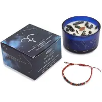 Ancient Wisdom Zodiac kristallen kaars met edelsteen armband - ram - sterrenbeeld kaars - aries