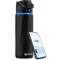 WaterH Boost waterfles - slimme water tracker - dubbelwandig staal - 710ml