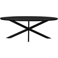 LivingFurn Jesper Oval Black 240 cm-31018
