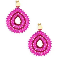 LOTT. gioielli Dames Sieraden Drop Crystal - Roze - Maat ONESIZE