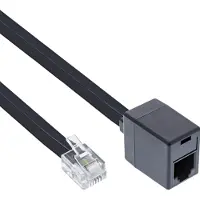 InLine Modulaire kabel, RJ12 male / female, 10m