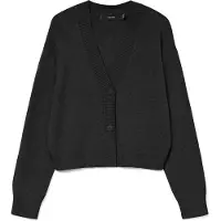 Vero Moda Gebreid vest 'VMGOLD ART' zwart