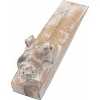 Ancient Wisdom Handgesneden deurstopper - Kitten