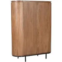 LivingFurn kabinetkast noor natural 150cm mangohout / gecoat staal