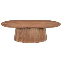 LivingFurn salontafel salvator oval 120 mangohout