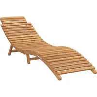 vidaXL Tuin ligstoel Bruin 198 x 55 x 58,5 cm Massief Teakhout