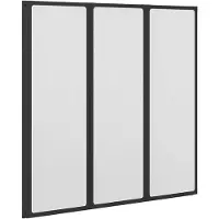 vidaXL Badscherm 3 panelen vouwbaar 117 x 120 cm