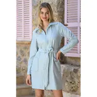 Ringella Stoere dames badjas mint blauw | Maat 40